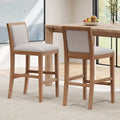 Kyrren Modern Upholstered 30.5-Inch BarStools with Cushioned Seat and Back, Set of 2 by