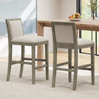 Kyrren Modern Upholstered 30.5-Inch BarStools with Cushioned Seat and Back, Set of 2 by