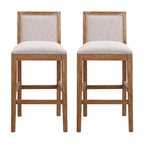 Kyrren Modern Upholstered 30.5-Inch BarStools with Cushioned Seat and Back, Set of 2 by