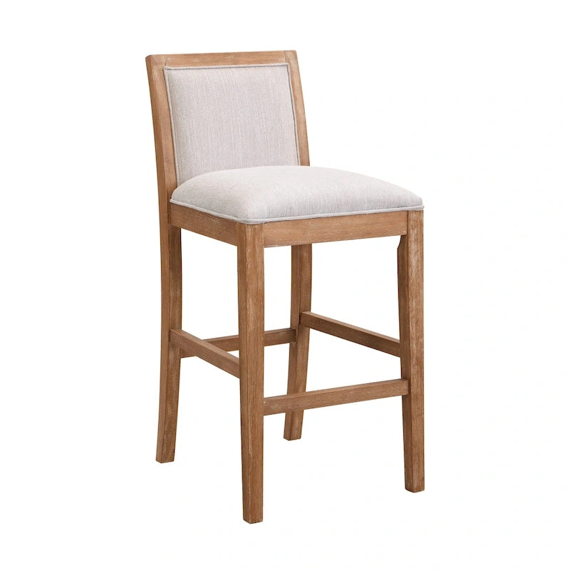 Kyrren Modern Upholstered 30.5-Inch BarStools with Cushioned Seat and Back, Set of 2 by