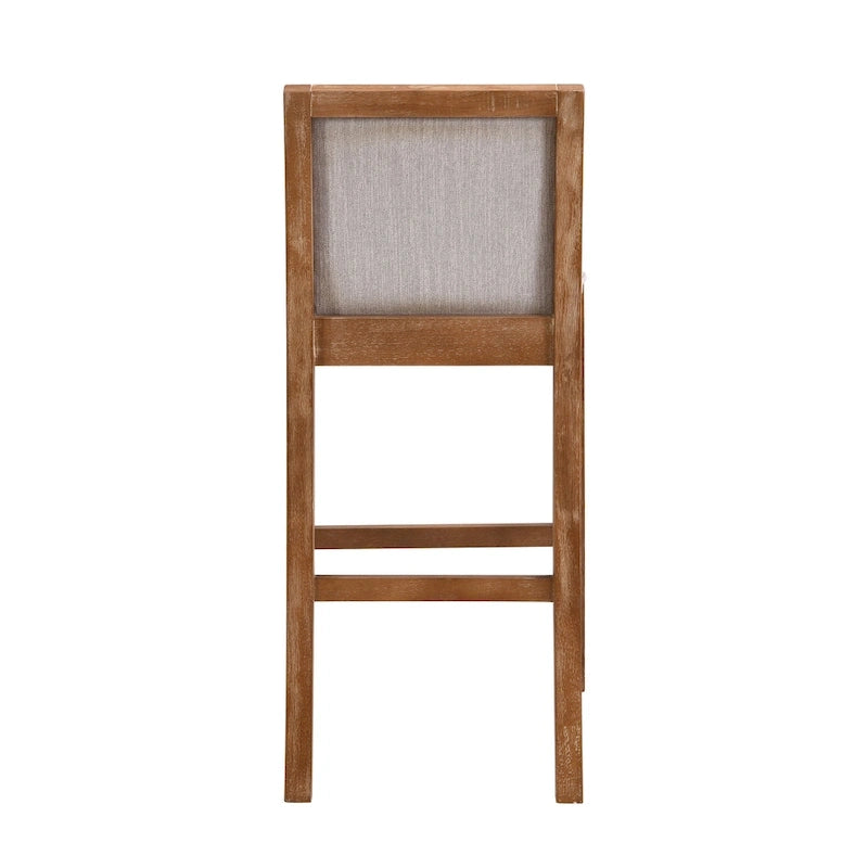 Kyrren Modern Upholstered 30.5-Inch BarStools with Cushioned Seat and Back, Set of 2 by