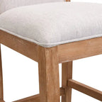 Kyrren Modern Upholstered 30.5-Inch BarStools with Cushioned Seat and Back, Set of 2 by