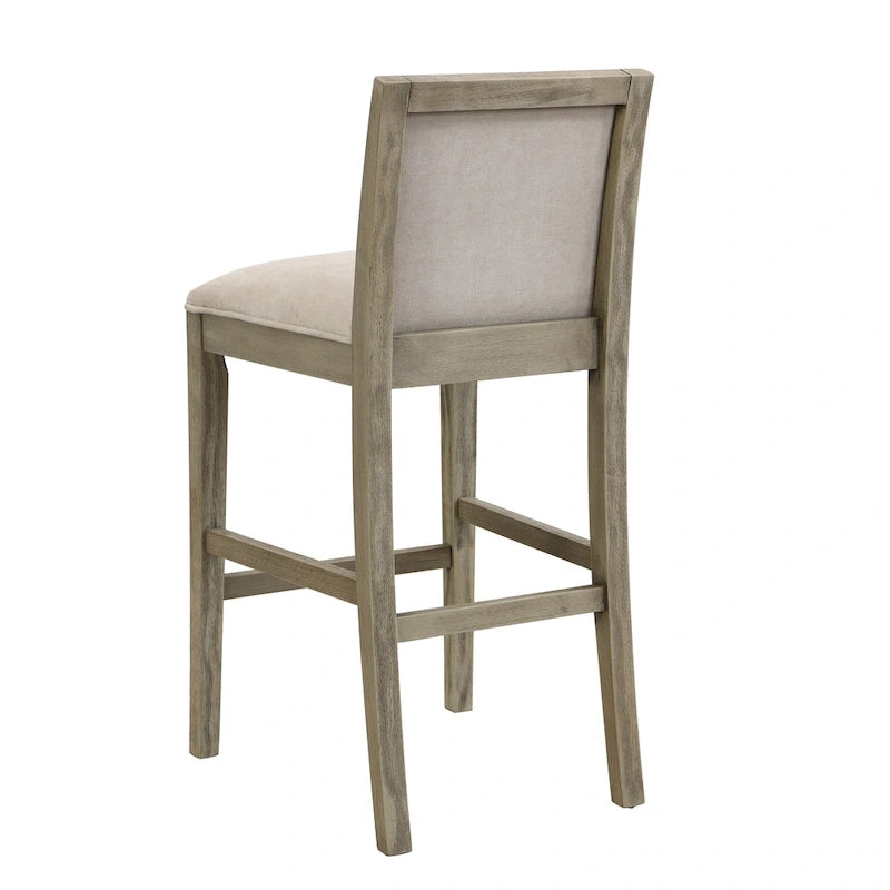 Kyrren Modern Upholstered 30.5-Inch BarStools with Cushioned Seat and Back, Set of 2 by