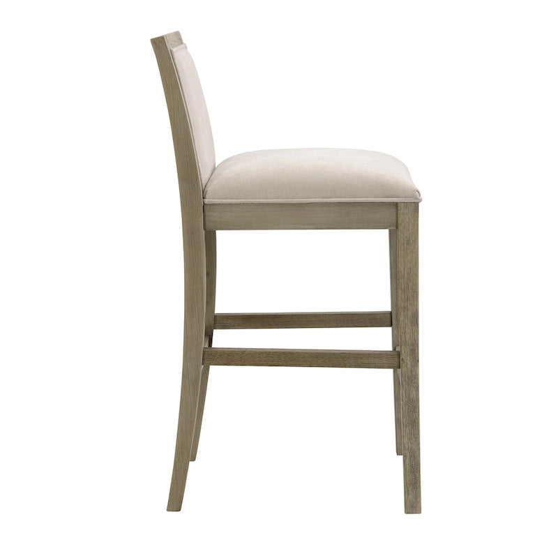 Kyrren Modern Upholstered 30.5-Inch BarStools with Cushioned Seat and Back, Set of 2 by