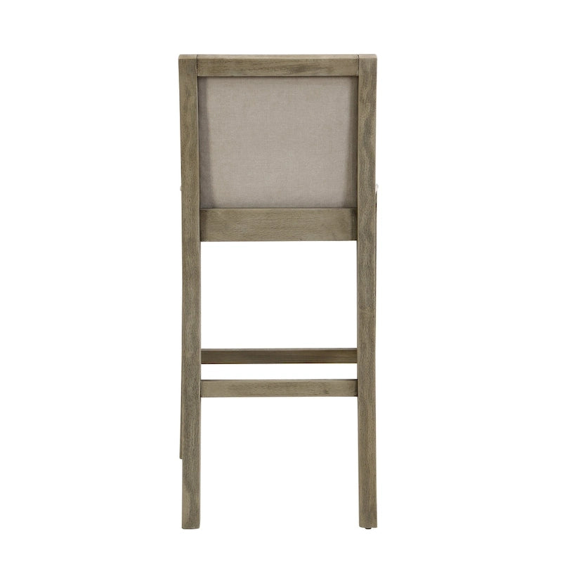 Kyrren Modern Upholstered 30.5-Inch BarStools with Cushioned Seat and Back, Set of 2 by