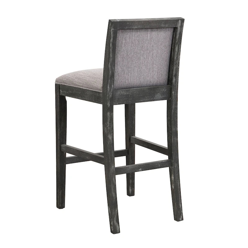 Kyrren Modern Upholstered 30.5-Inch BarStools with Cushioned Seat and Back, Set of 2 by