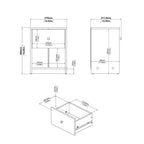 Zoe 1-drawer Nightstand