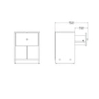 Zoe 1-drawer Nightstand
