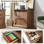 Farmhouse File Cabinet, Wood Lateral Filing Cabinet, Storage Cabinet