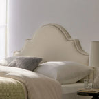 Bianca Adjustable Full/Queen Studded Fabric Headboard by 