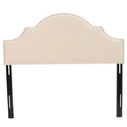 Bianca Adjustable Full/Queen Studded Fabric Headboard by