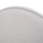 Bianca Adjustable Full/Queen Studded Fabric Headboard by