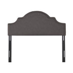 Bianca Adjustable Full/Queen Studded Fabric Headboard by
