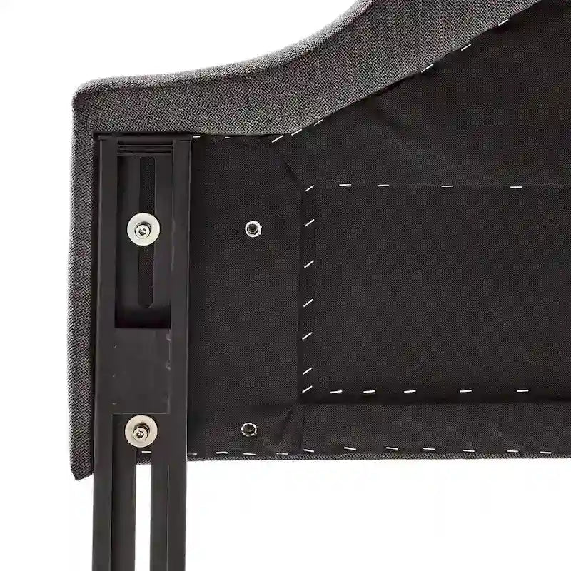 Bianca Adjustable Full/Queen Studded Fabric Headboard by