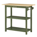Designs2Go 3 Tier Butcher Block Kitchen Prep Island with Drawer