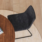 18 Inch Indoor Dining Table Chairs, LeatherSoft Upholstery-Set of 2