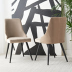 SAFAVIEH Zoi Modern Velvet Dining Room Chair (Set of 2) - 22.2 W x 18.8 L x 34.3 H