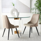 SAFAVIEH Zoi Modern Velvet Dining Room Chair (Set of 2) - 22.2 W x 18.8 L x 34.3 H