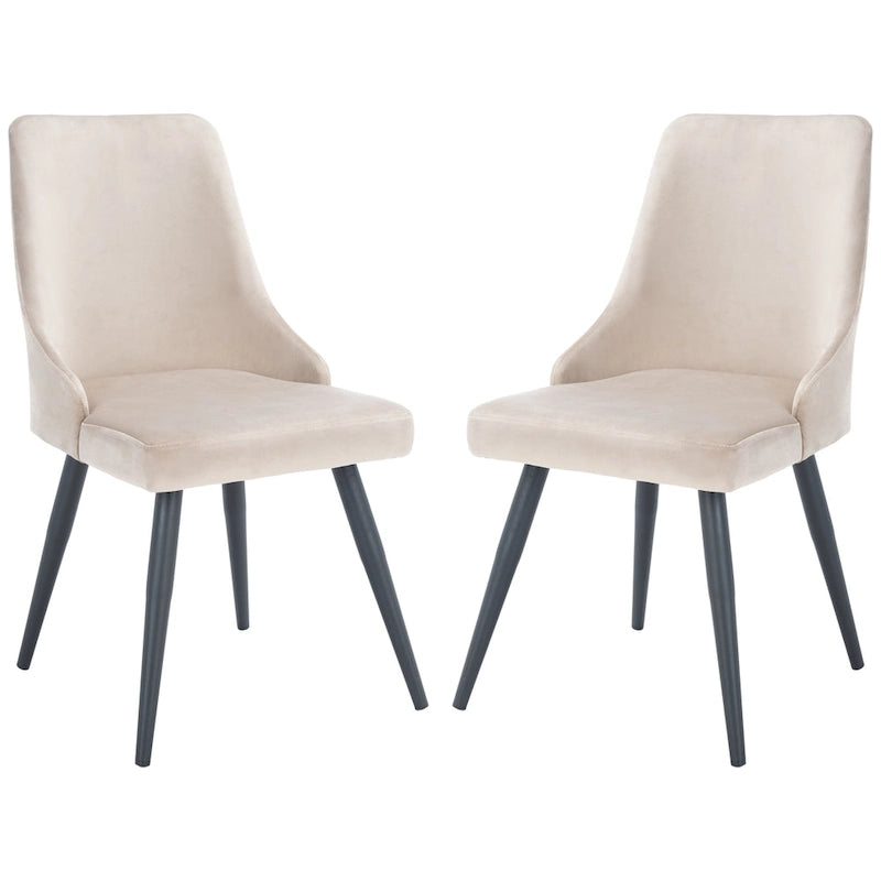 SAFAVIEH Zoi Modern Velvet Dining Room Chair (Set of 2) - 22.2 W x 18.8 L x 34.3 H