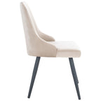 SAFAVIEH Zoi Modern Velvet Dining Room Chair (Set of 2) - 22.2 W x 18.8 L x 34.3 H
