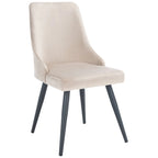 SAFAVIEH Zoi Modern Velvet Dining Room Chair (Set of 2) - 22.2 W x 18.8 L x 34.3 H