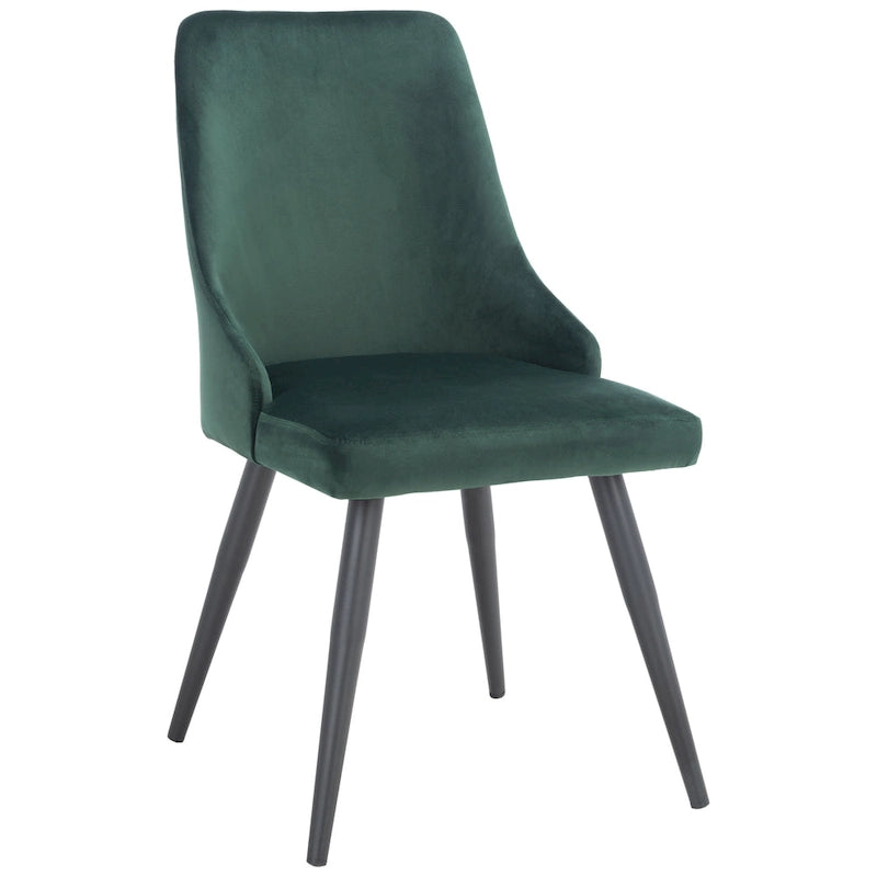 SAFAVIEH Zoi Modern Velvet Dining Room Chair (Set of 2) - 22.2 W x 18.8 L x 34.3 H