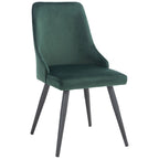 SAFAVIEH Zoi Modern Velvet Dining Room Chair (Set of 2) - 22.2 W x 18.8 L x 34.3 H