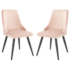 SAFAVIEH Zoi Modern Velvet Dining Room Chair (Set of 2) - 22.2 W x 18.8 L x 34.3 H