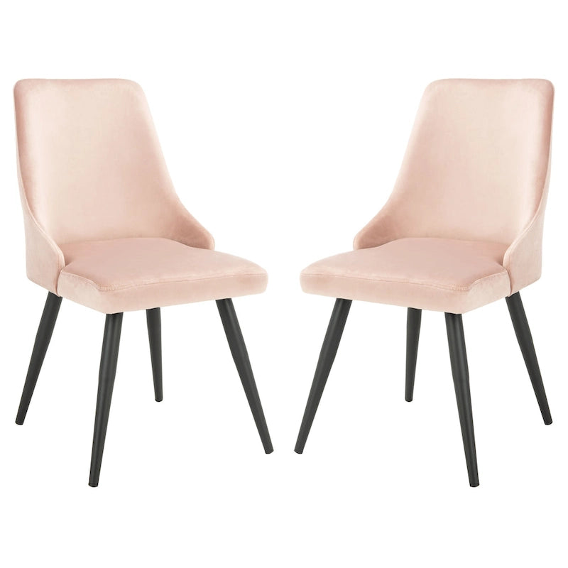 SAFAVIEH Zoi Modern Velvet Dining Room Chair (Set of 2) - 22.2 W x 18.8 L x 34.3 H