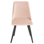 SAFAVIEH Zoi Modern Velvet Dining Room Chair (Set of 2) - 22.2 W x 18.8 L x 34.3 H