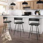 Amisco Ludwig Swivel Counter and Bar Stool