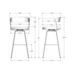 Ludwig Swivel Counter and Bar Stool