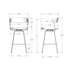 Ludwig Swivel Counter and Bar Stool