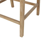 Cataldo Fabric Upholstered Wood and Cane 25.5-Inch Counter Stools (Set of 2)