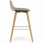 WYNDENHALL Cacey Mid Century Modern Bentwood Counter Height Stool (Set of 2) - 20.7 x 21.1 x 36.6