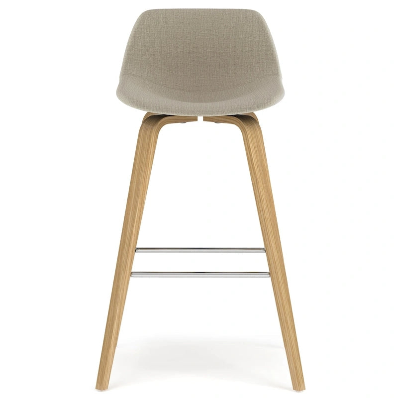 WYNDENHALL Cacey Mid Century Modern Bentwood Counter Height Stool (Set of 2) - 20.7 x 21.1 x 36.6