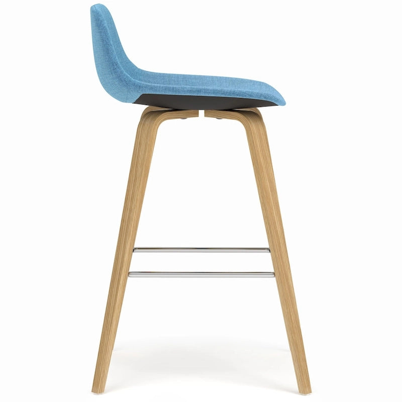 WYNDENHALL Cacey Mid Century Modern Bentwood Counter Height Stool (Set of 2) - 20.7 x 21.1 x 36.6