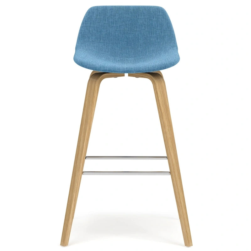 WYNDENHALL Cacey Mid Century Modern Bentwood Counter Height Stool (Set of 2) - 20.7 x 21.1 x 36.6