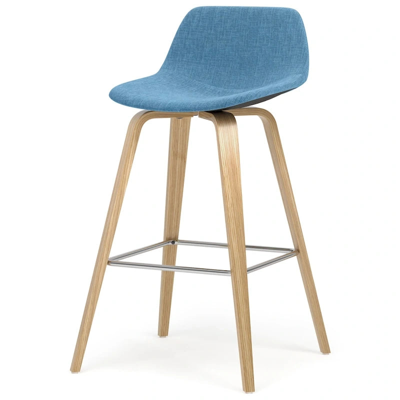 WYNDENHALL Cacey Mid Century Modern Bentwood Counter Height Stool (Set of 2) - 20.7 x 21.1 x 36.6