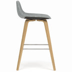WYNDENHALL Cacey Mid Century Modern Bentwood Counter Height Stool (Set of 2) - 20.7 x 21.1 x 36.6