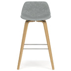 WYNDENHALL Cacey Mid Century Modern Bentwood Counter Height Stool (Set of 2) - 20.7 x 21.1 x 36.6