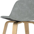 WYNDENHALL Cacey Mid Century Modern Bentwood Counter Height Stool (Set of 2) - 20.7 x 21.1 x 36.6