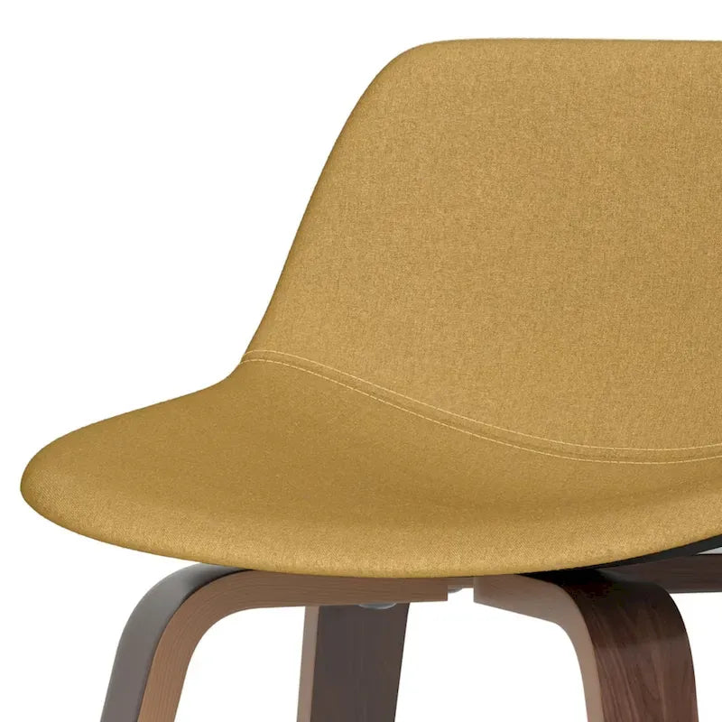 WYNDENHALL Cacey Mid Century Modern Bentwood Counter Height Stool (Set of 2) - 20.7 x 21.1 x 36.6