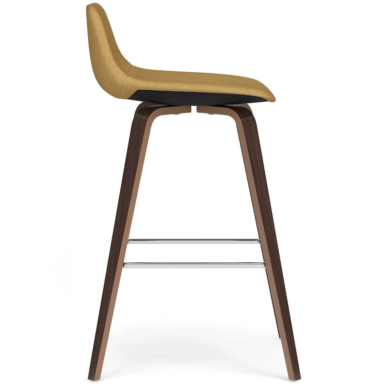 WYNDENHALL Cacey Mid Century Modern Bentwood Counter Height Stool (Set of 2) - 20.7 x 21.1 x 36.6