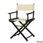 Black Frame 18-inch Director's Chair