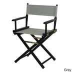 Black Frame 18-inch Director's Chair
