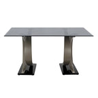 Tualatin Modern 58-inch Glass Top Dining Table