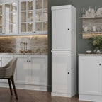 100% Solid Wood 16.5 Kitchen Pantry Cabinet with  by 