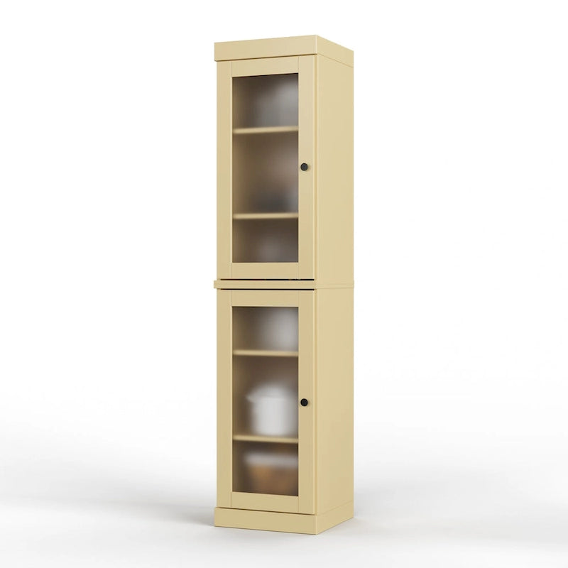 100% Solid Wood 16.5 Kitchen Pantry Cabinet with  by