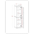 100% Solid Wood 16.5 Kitchen Pantry Cabinet with Doors by Palace Imports